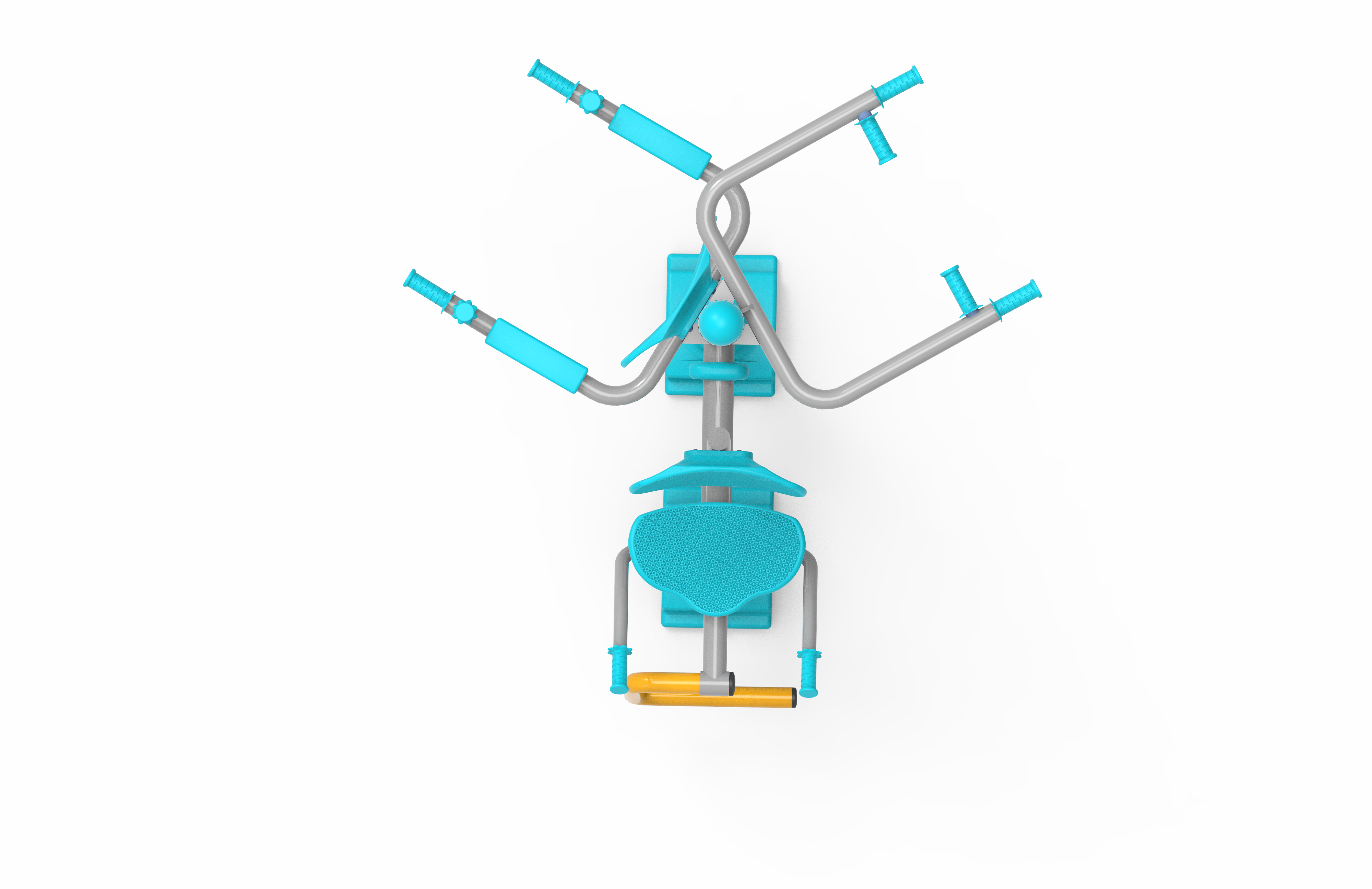 Üçlü Vucut Gelistirme Aleti KLF-19 | Dış Mekan Spor Aletleri | Erse Kent Mobilyaları